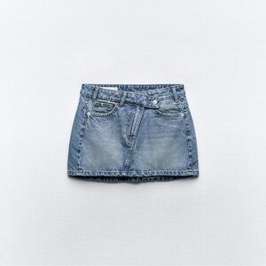 ZARA, TRF Denim Mini Skirt, Size Small, New With Tags